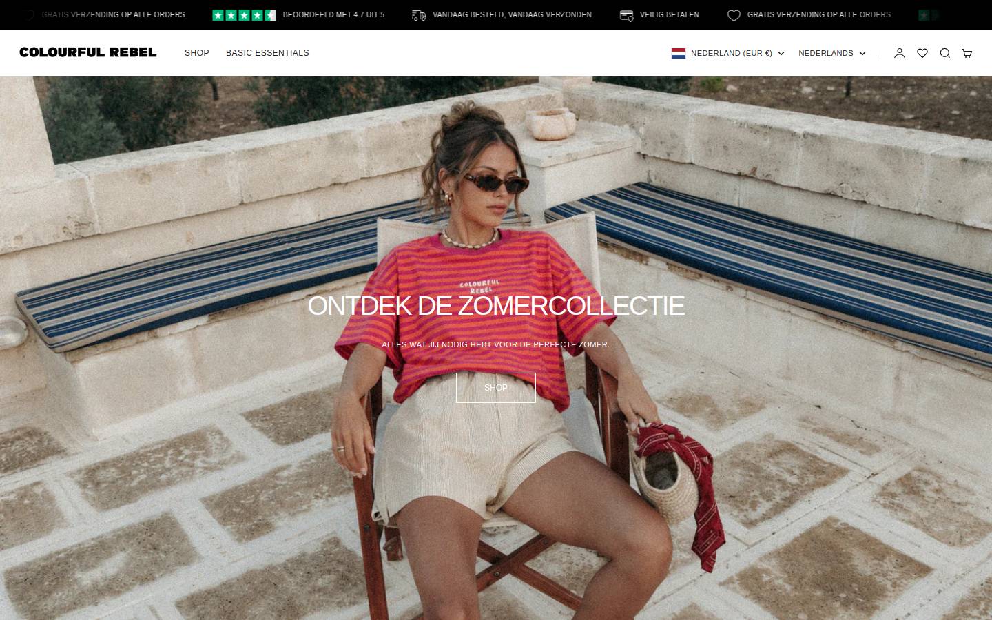 Colourful Rebel homepage screenshot