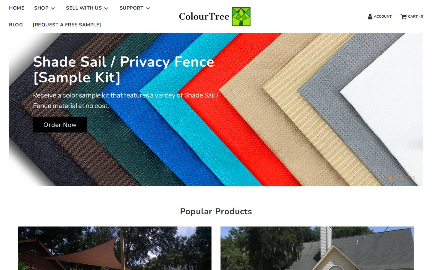 ColourTree homepage screenshot