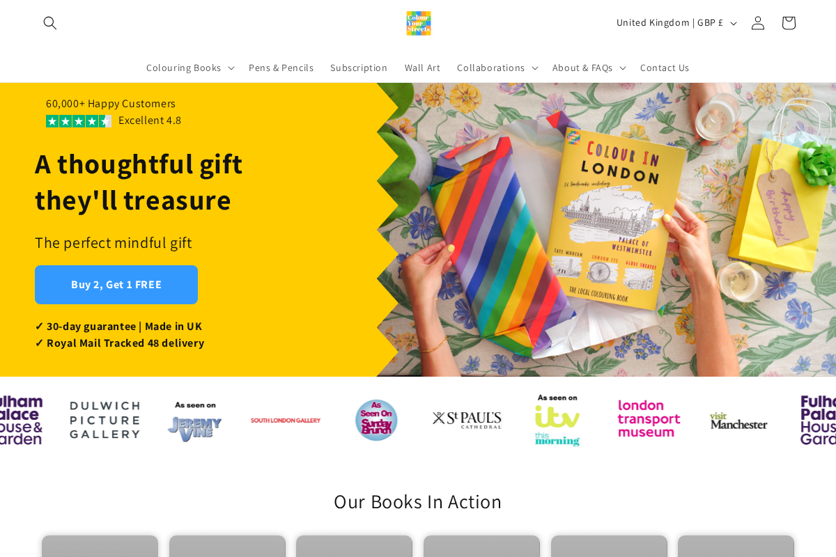 Colouryourstreets homepage screenshot