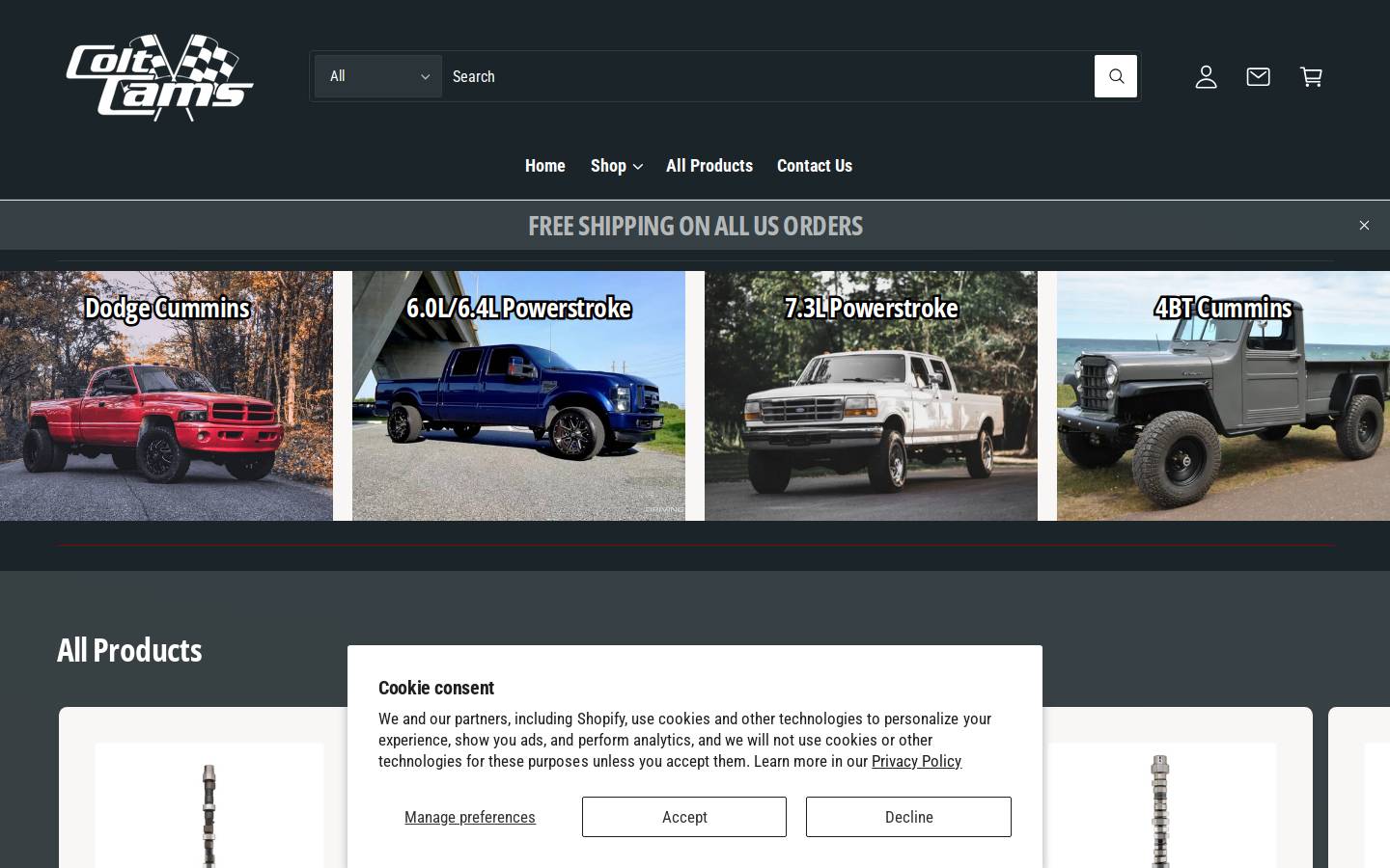 coltcams.com homepage screenshot