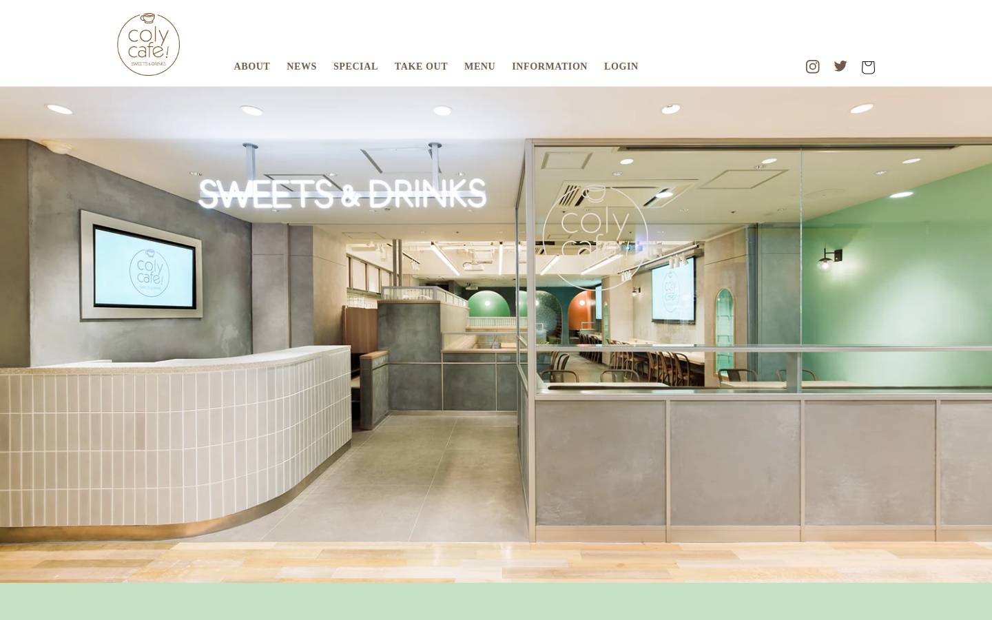 coly-cafe.com homepage screenshot