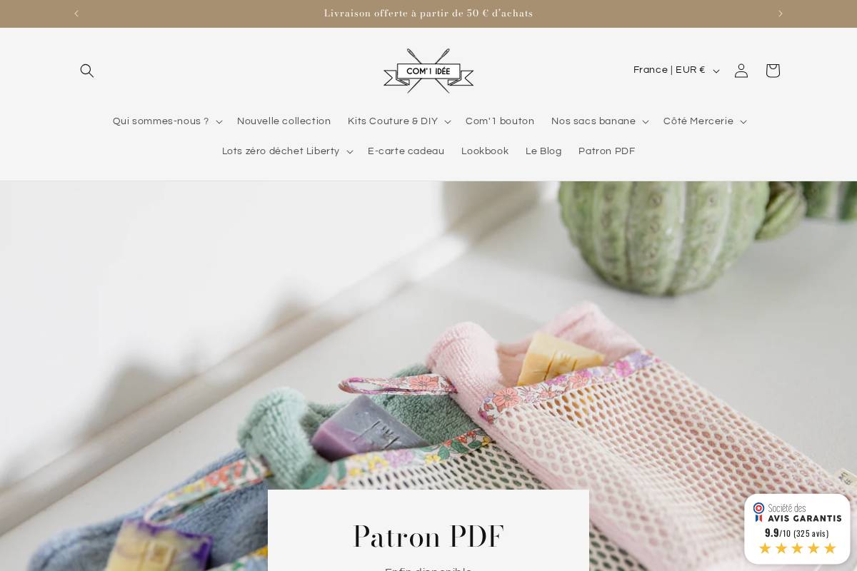 com1-idee.com homepage screenshot