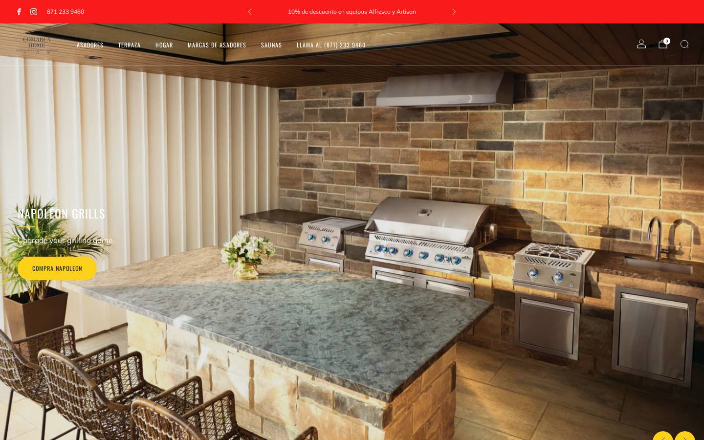 comarcahome.com homepage screenshot