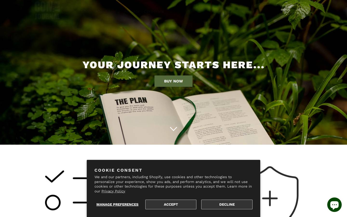 Combat Journal homepage screenshot