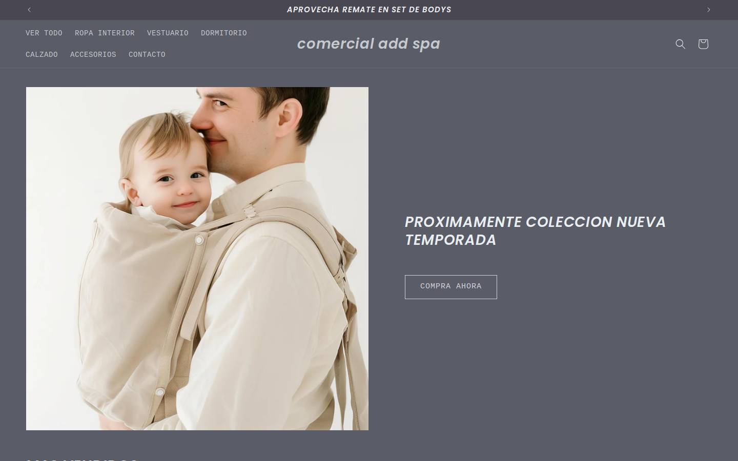 comercialadd.cl homepage screenshot