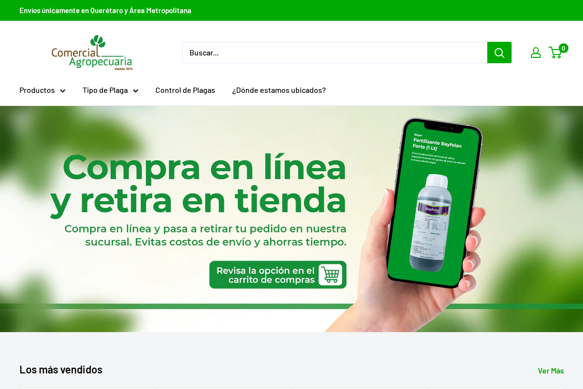 Comercial Agropecuaria homepage screenshot