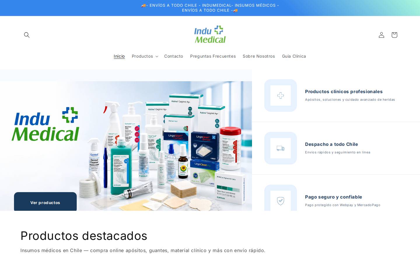 comercialatom.cl homepage screenshot