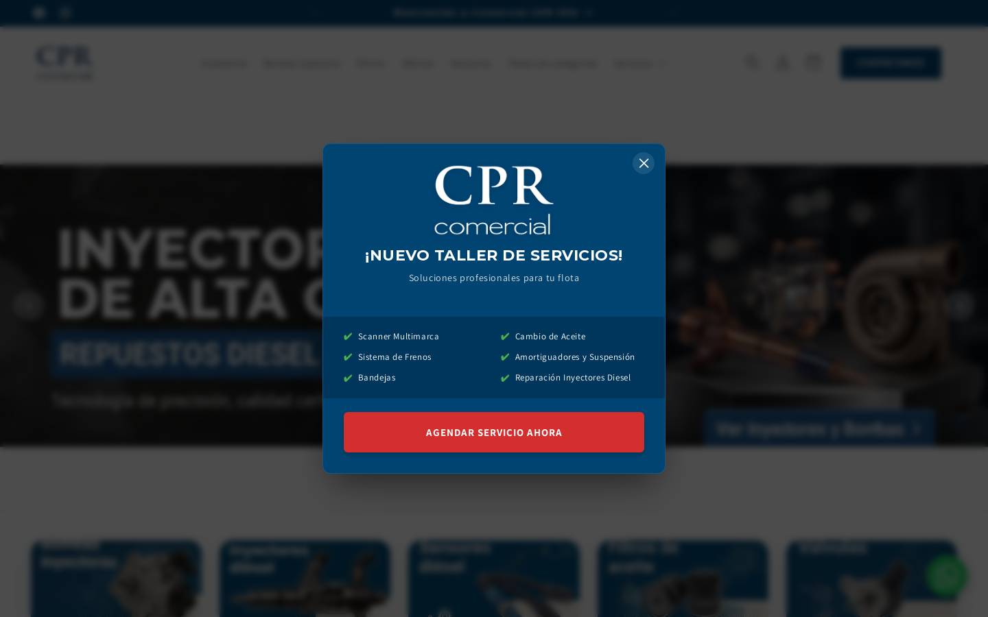 comercialcpr.cl homepage screenshot
