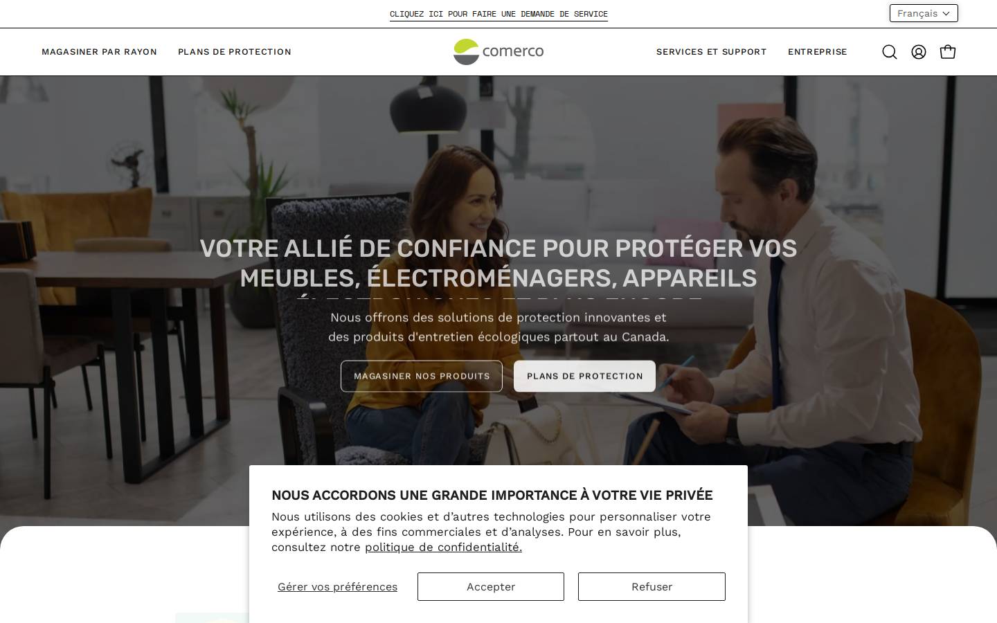 comerco.com homepage screenshot