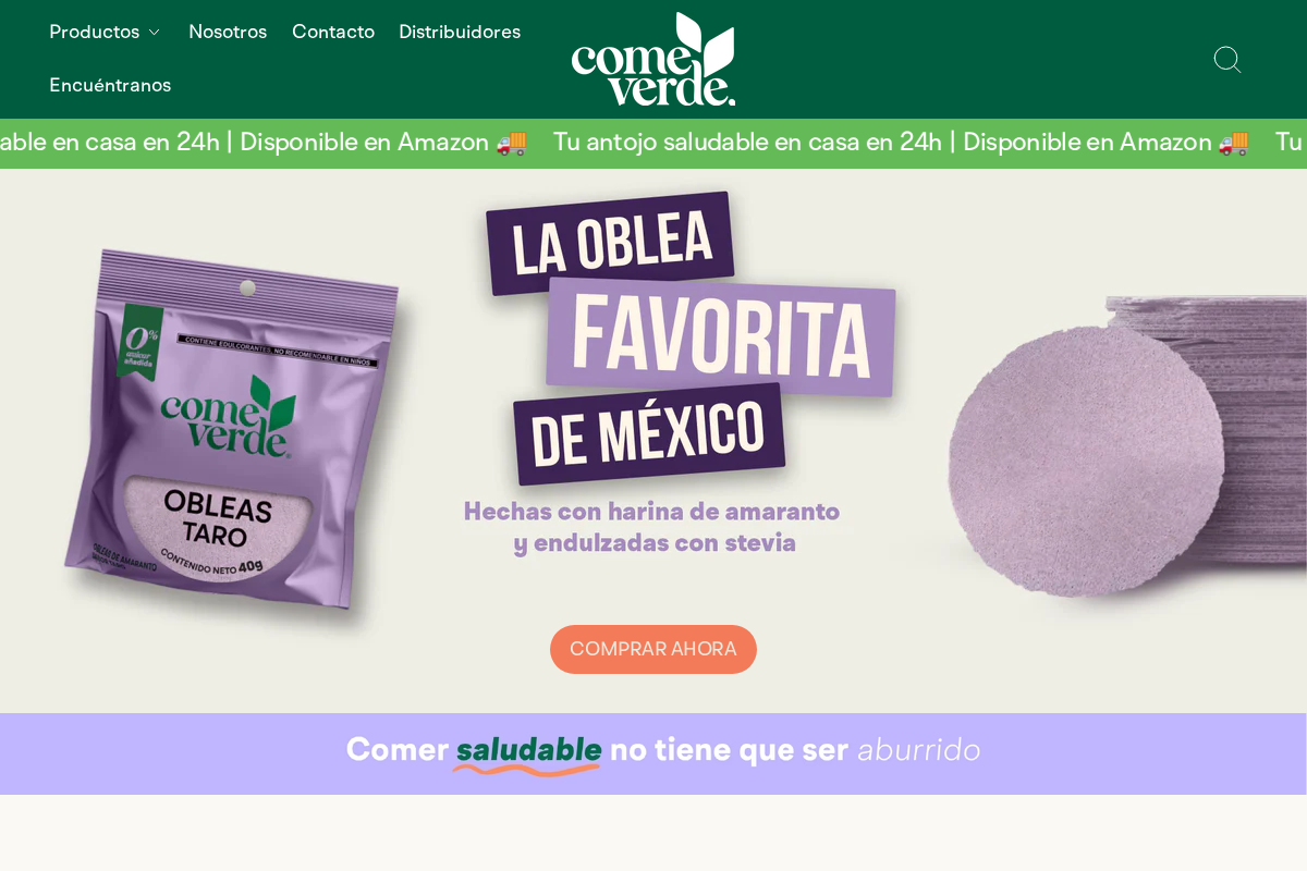 comeverde.mx homepage screenshot