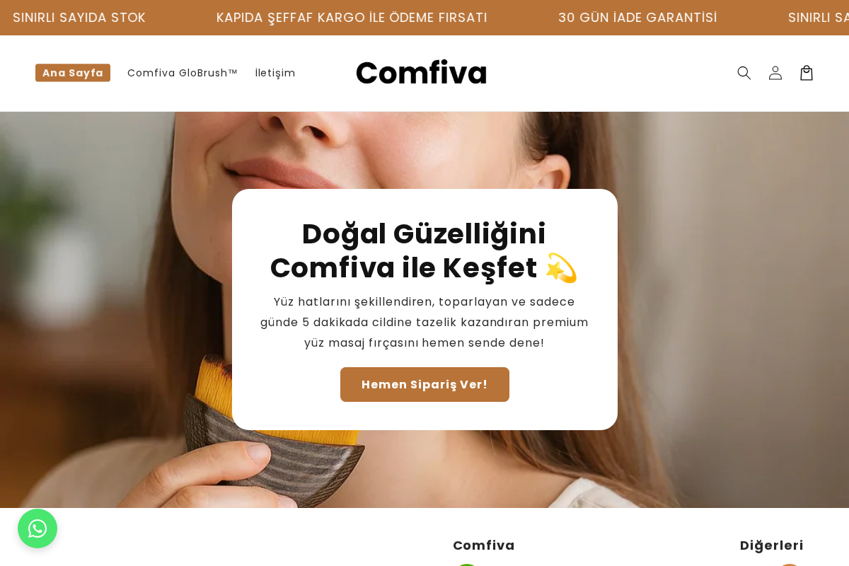 Comfiva homepage screenshot