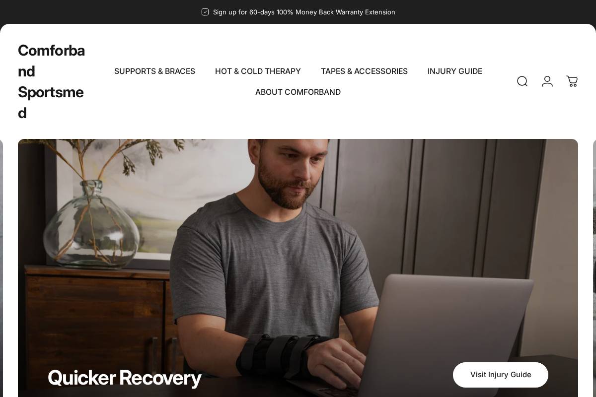 comforband.store homepage screenshot
