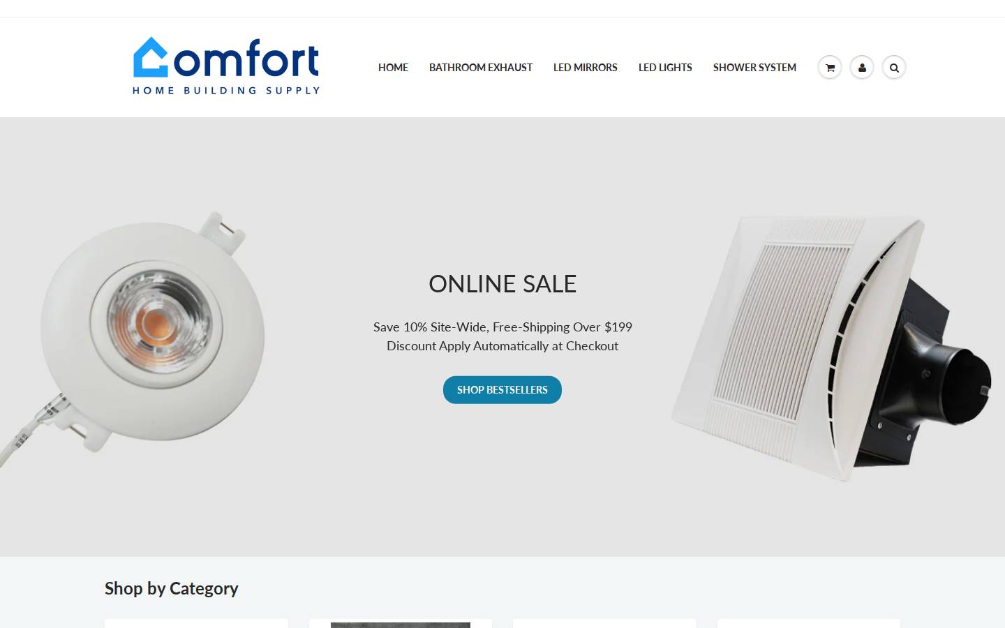 comfort-home.ca homepage screenshot