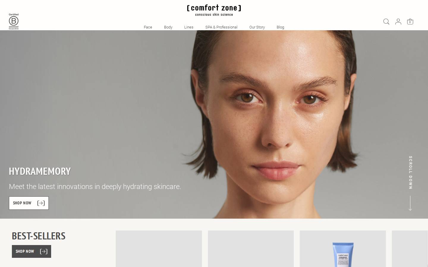 comfort-zone.com.au homepage screenshot