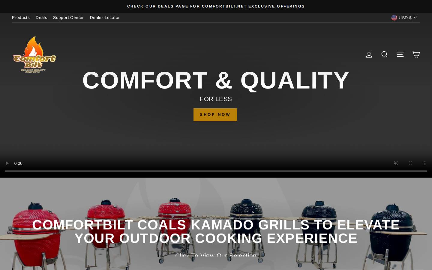 info@comfortbilt.net homepage screenshot