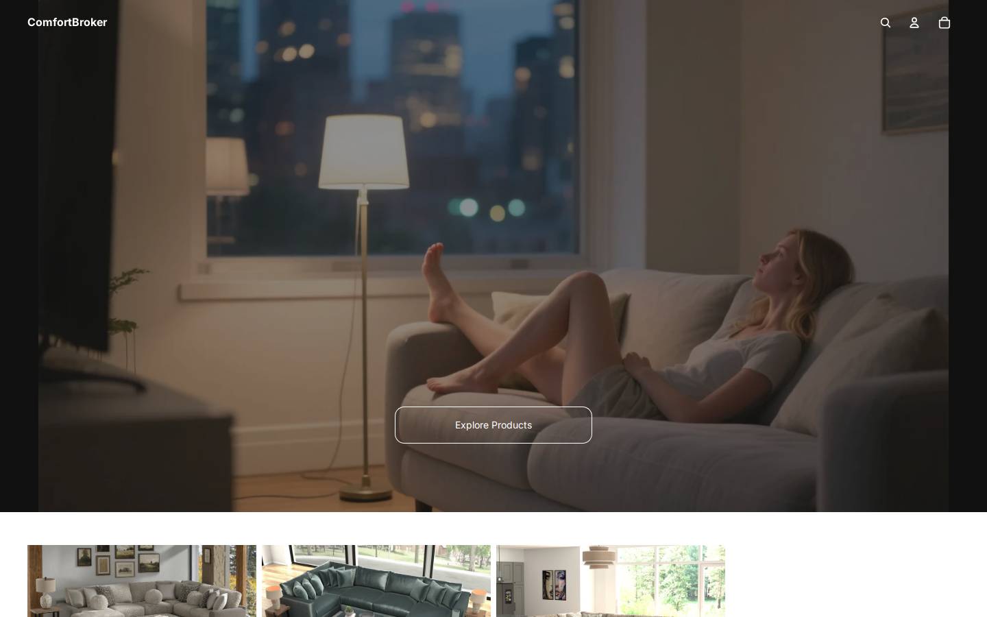 comfortbroker.com homepage screenshot