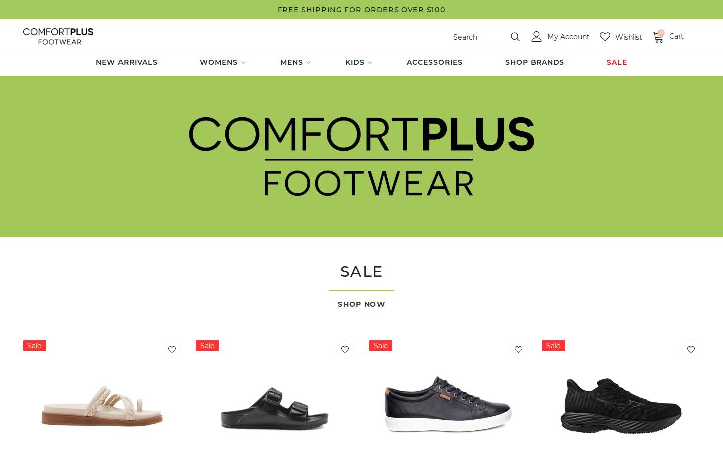comfortplusfootwear.com.au homepage screenshot