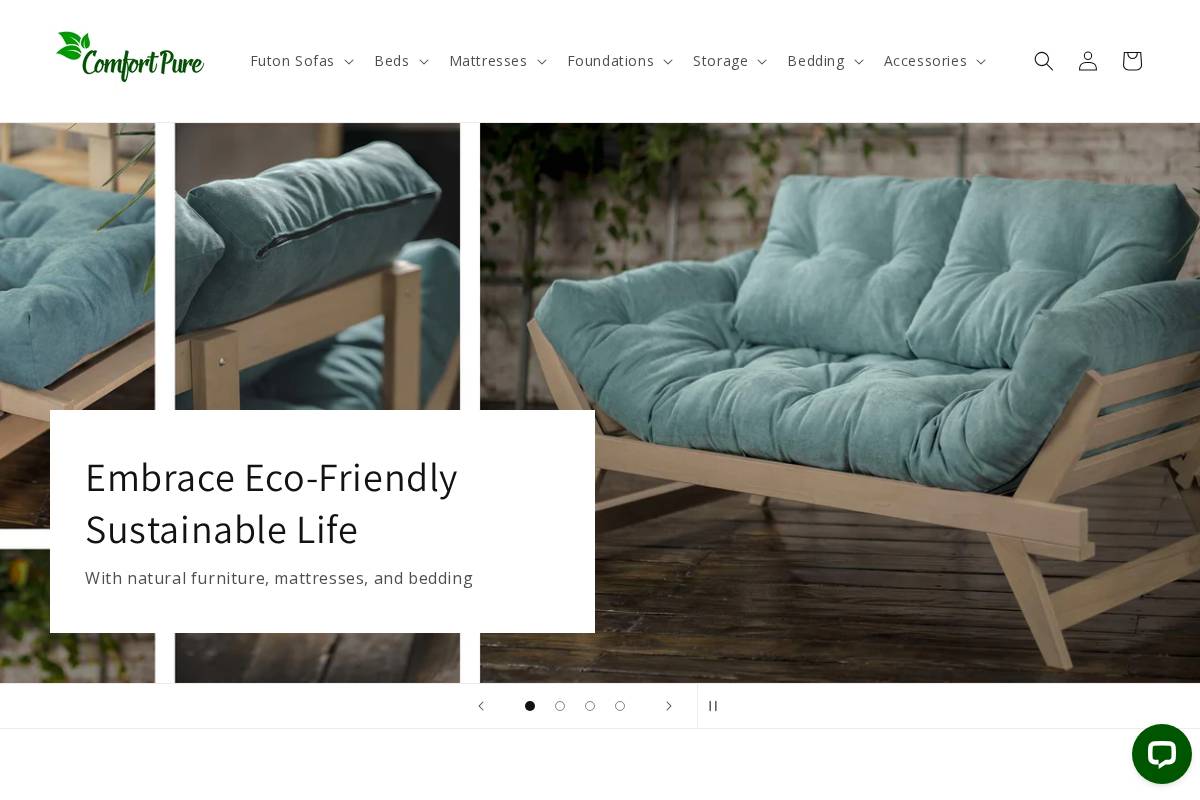 Comfort Pure homepage screenshot