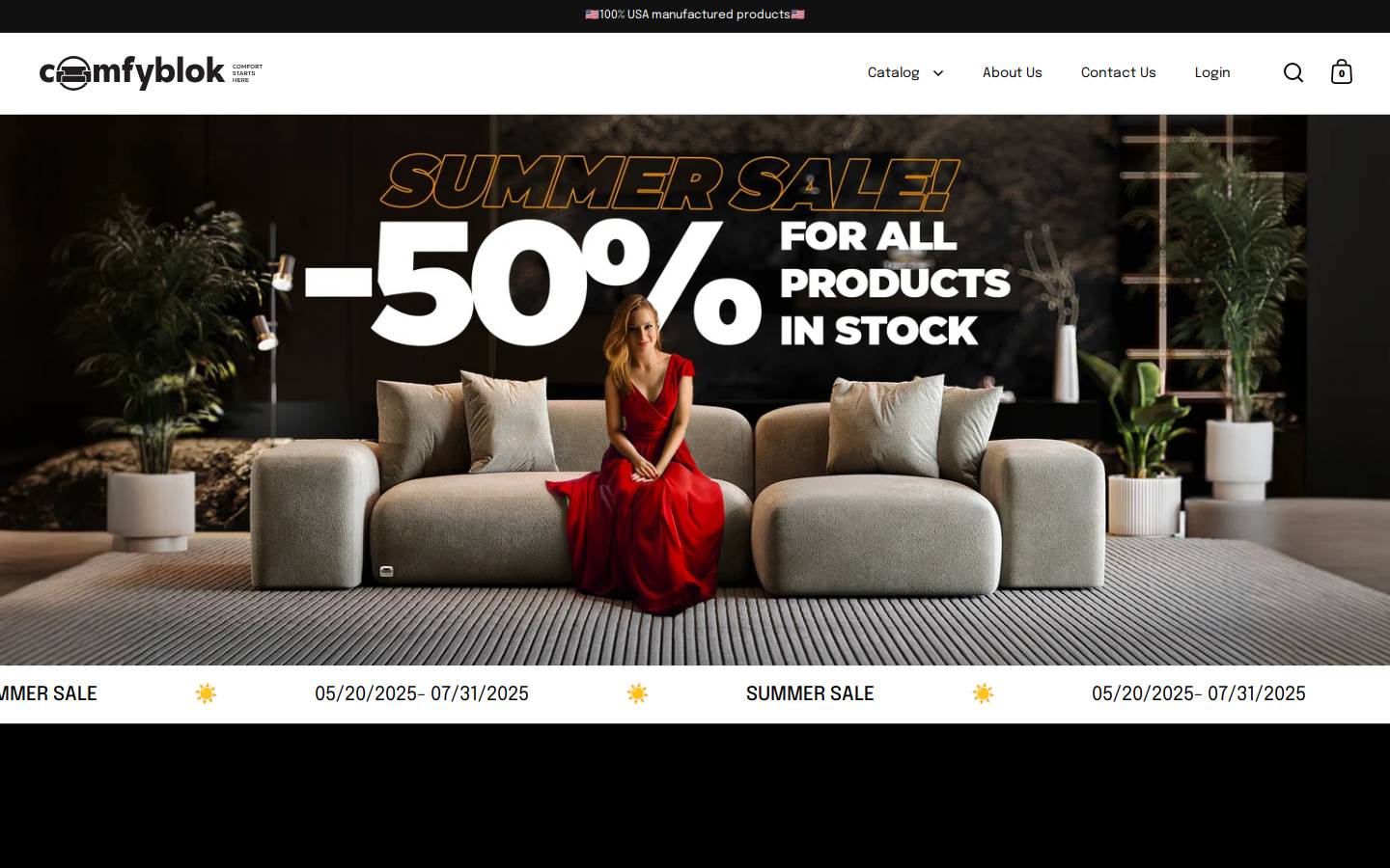 comfyblok.com homepage screenshot
