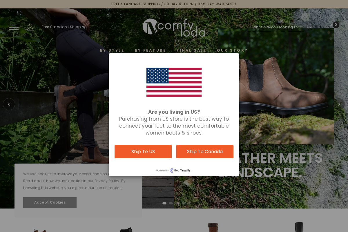 Comfymoda homepage screenshot