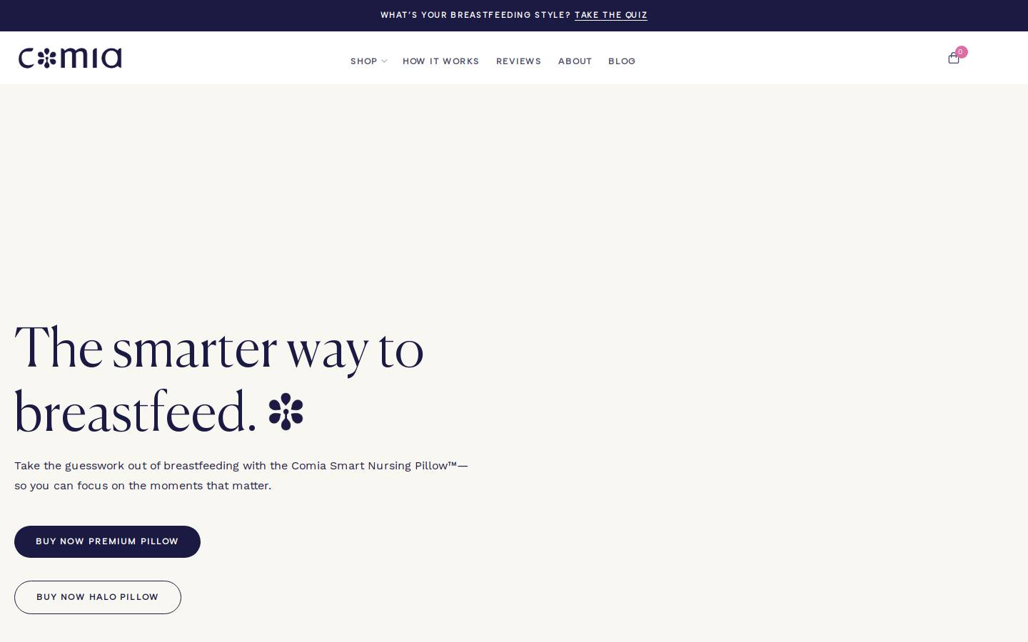 comiababy.com homepage screenshot