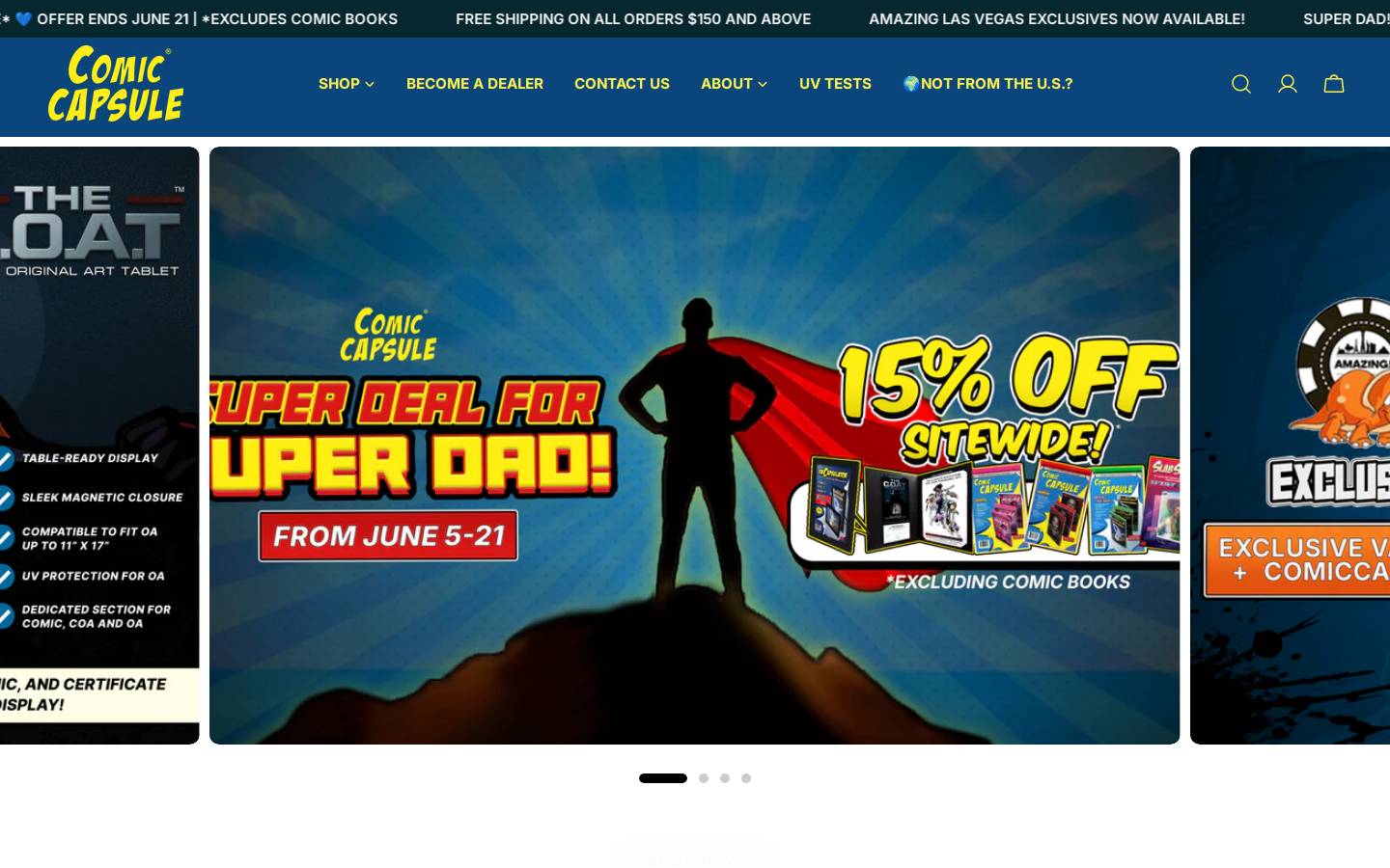 comiccapsule.com homepage screenshot