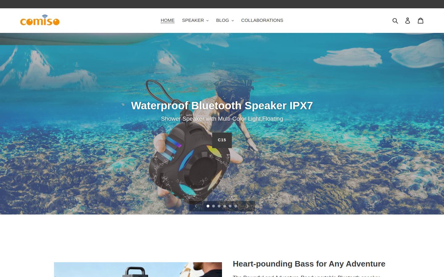comiso-audio.com homepage screenshot