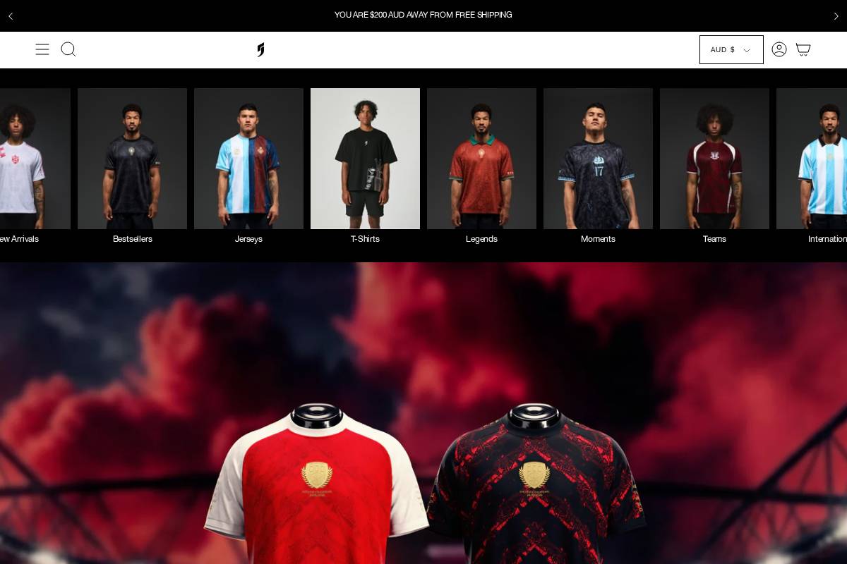 Comma Football homepage screenshot