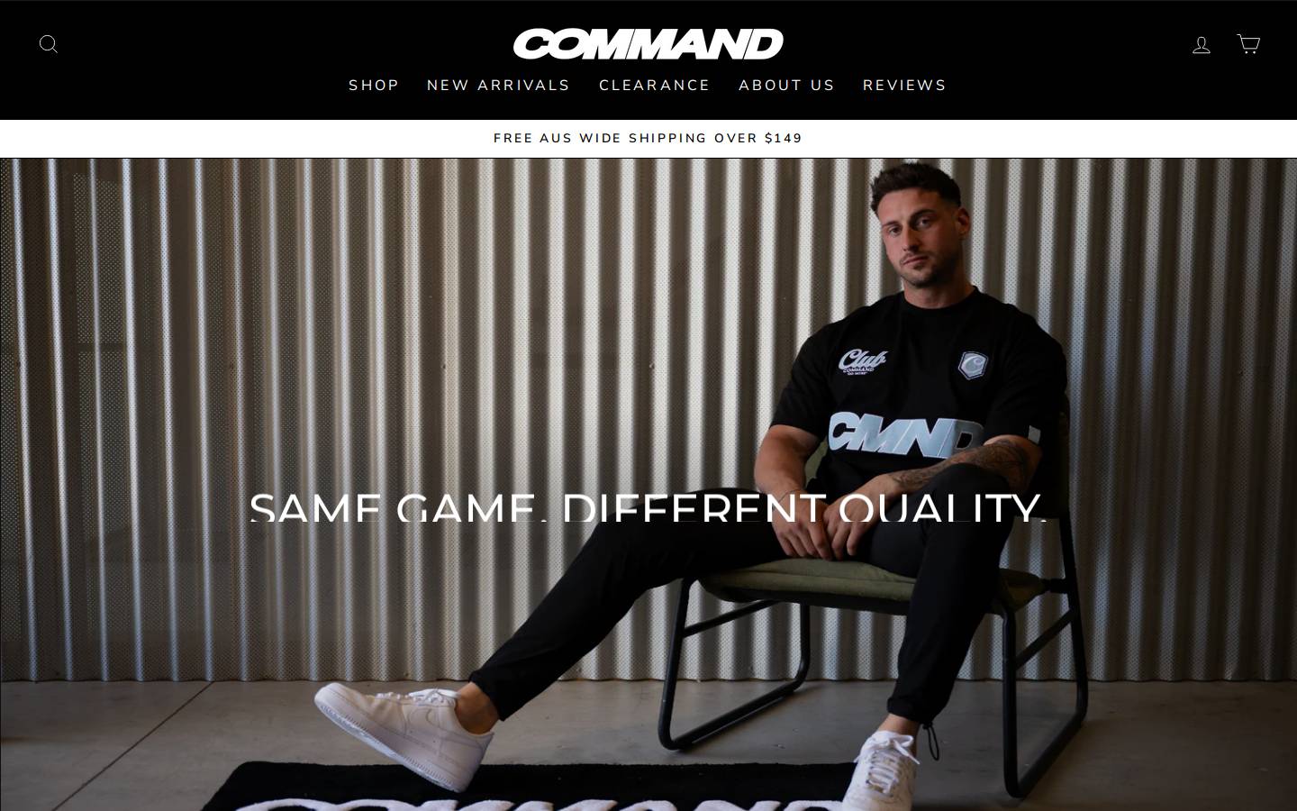 commandmelbourne.com homepage screenshot