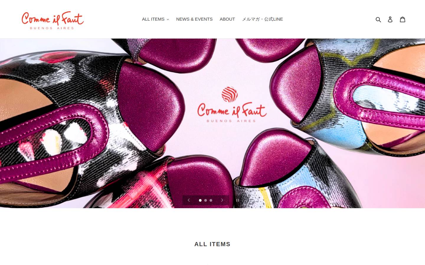 commeilfaut-jp.com homepage screenshot
