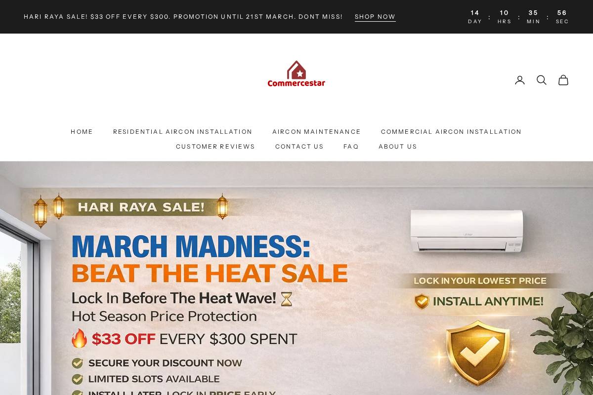 commercestar.net homepage screenshot