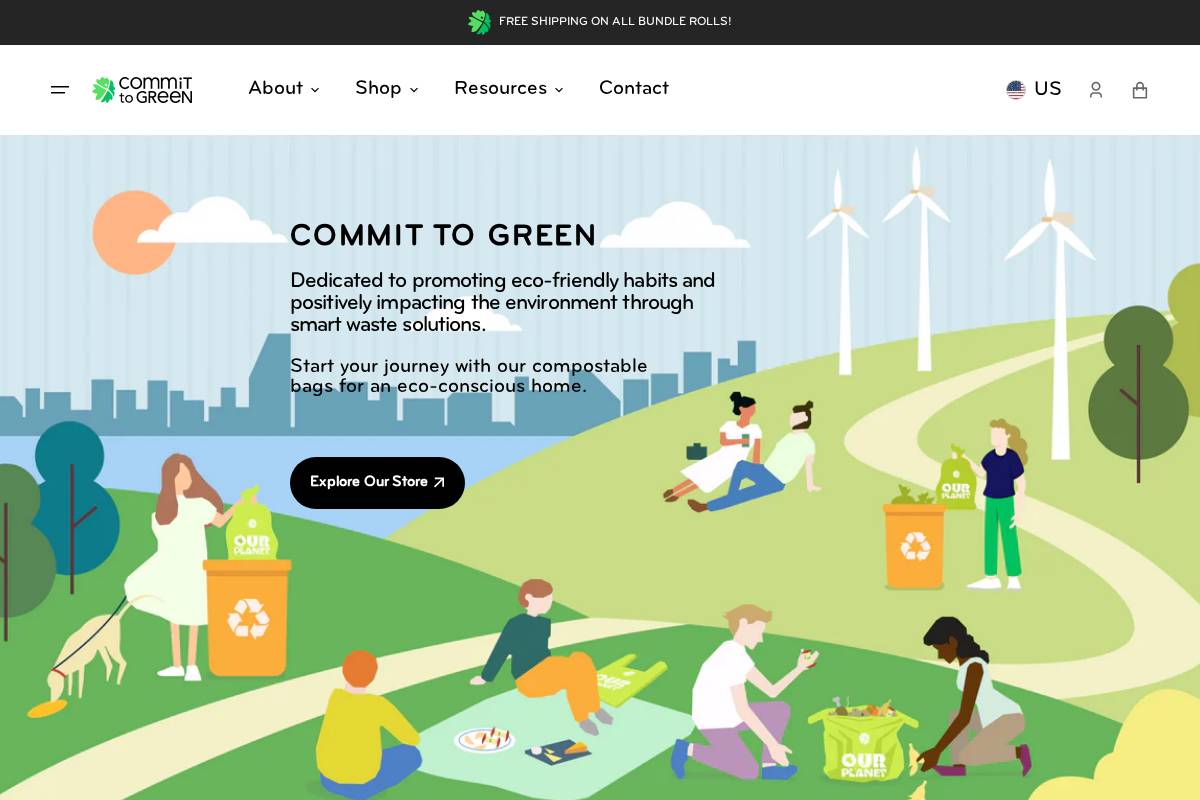 committogreen.com homepage screenshot