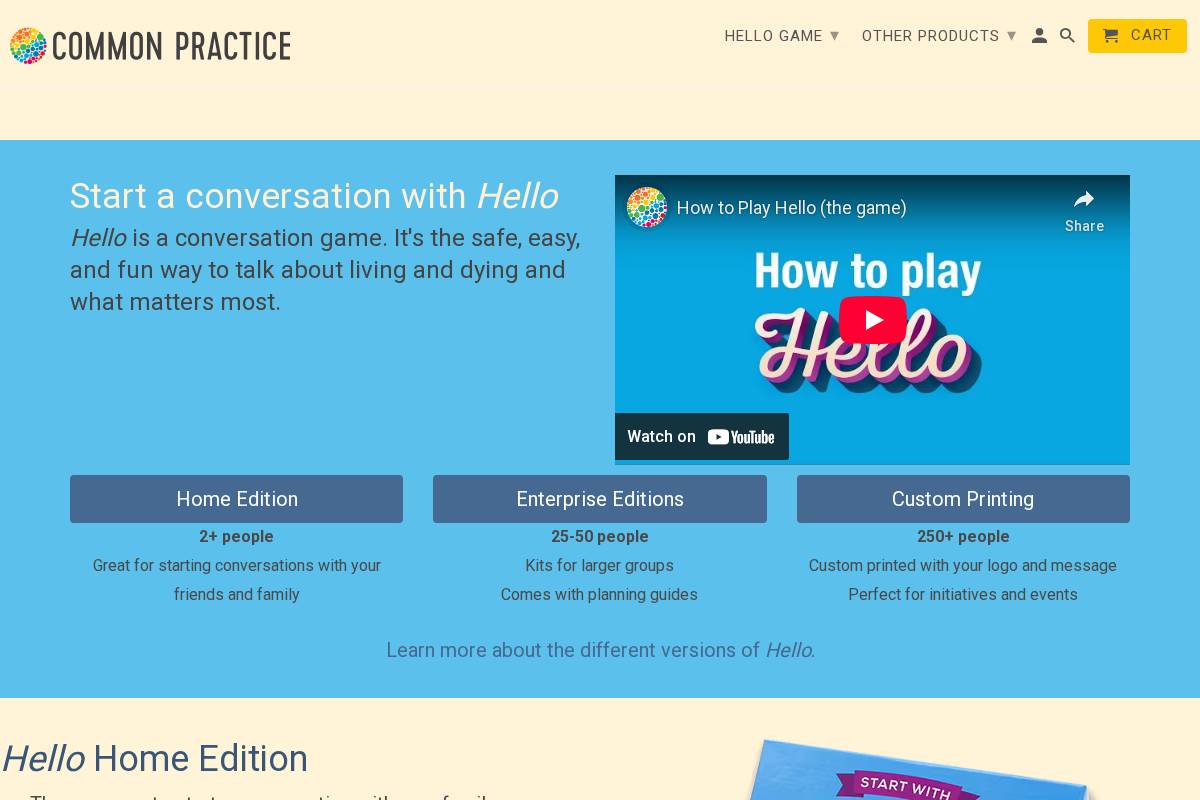 commonpractice.com homepage screenshot