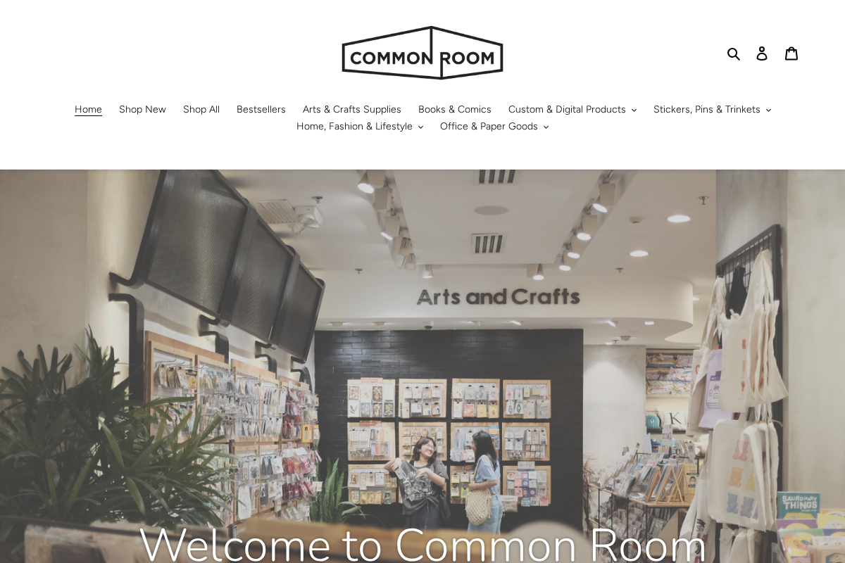 Common Room PH homepage screenshot