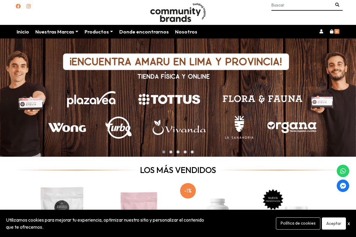 Community Brands homepage screenshot