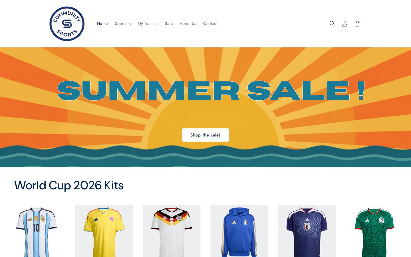 communitysports.pro homepage screenshot