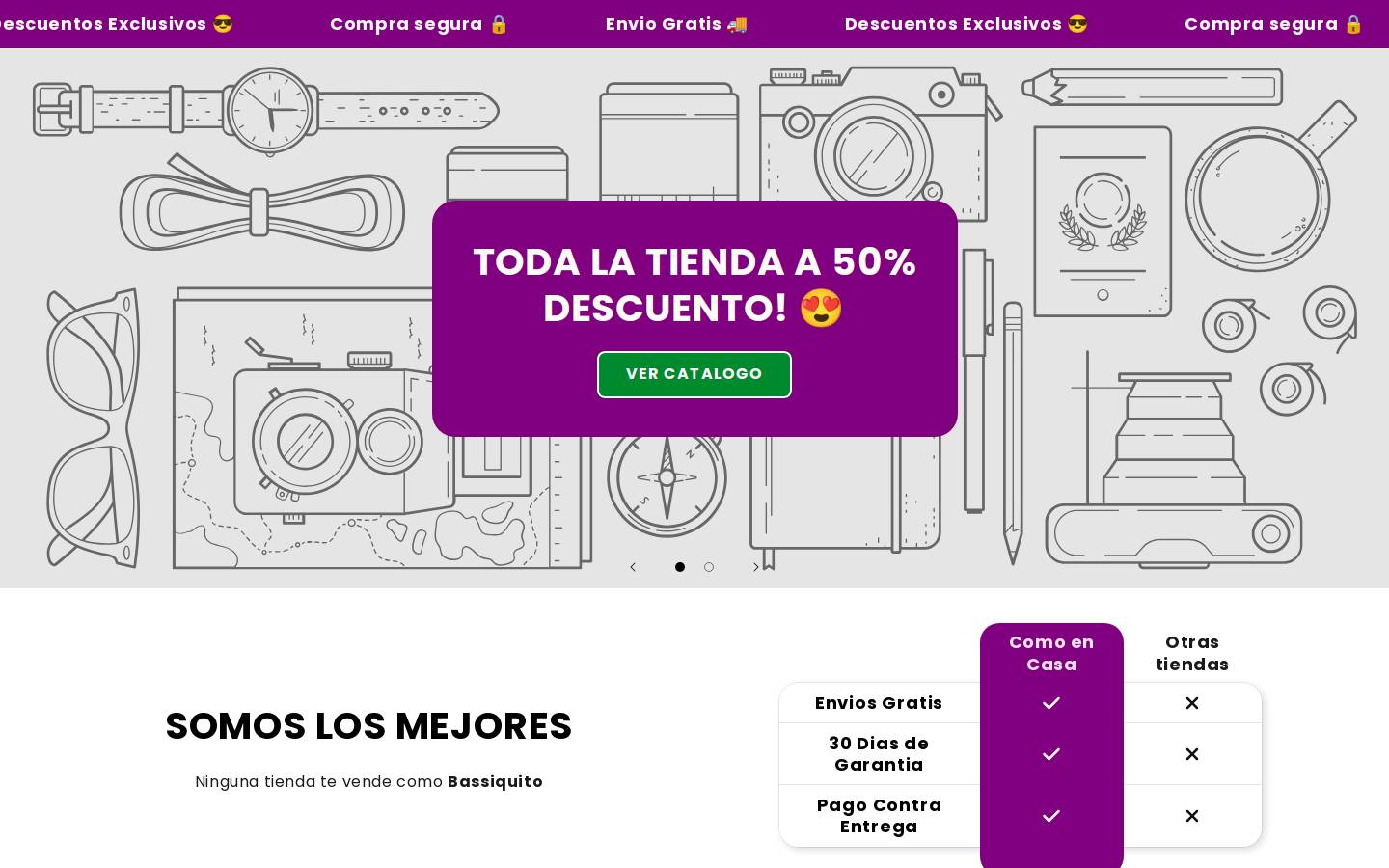 comoencasa.store homepage screenshot