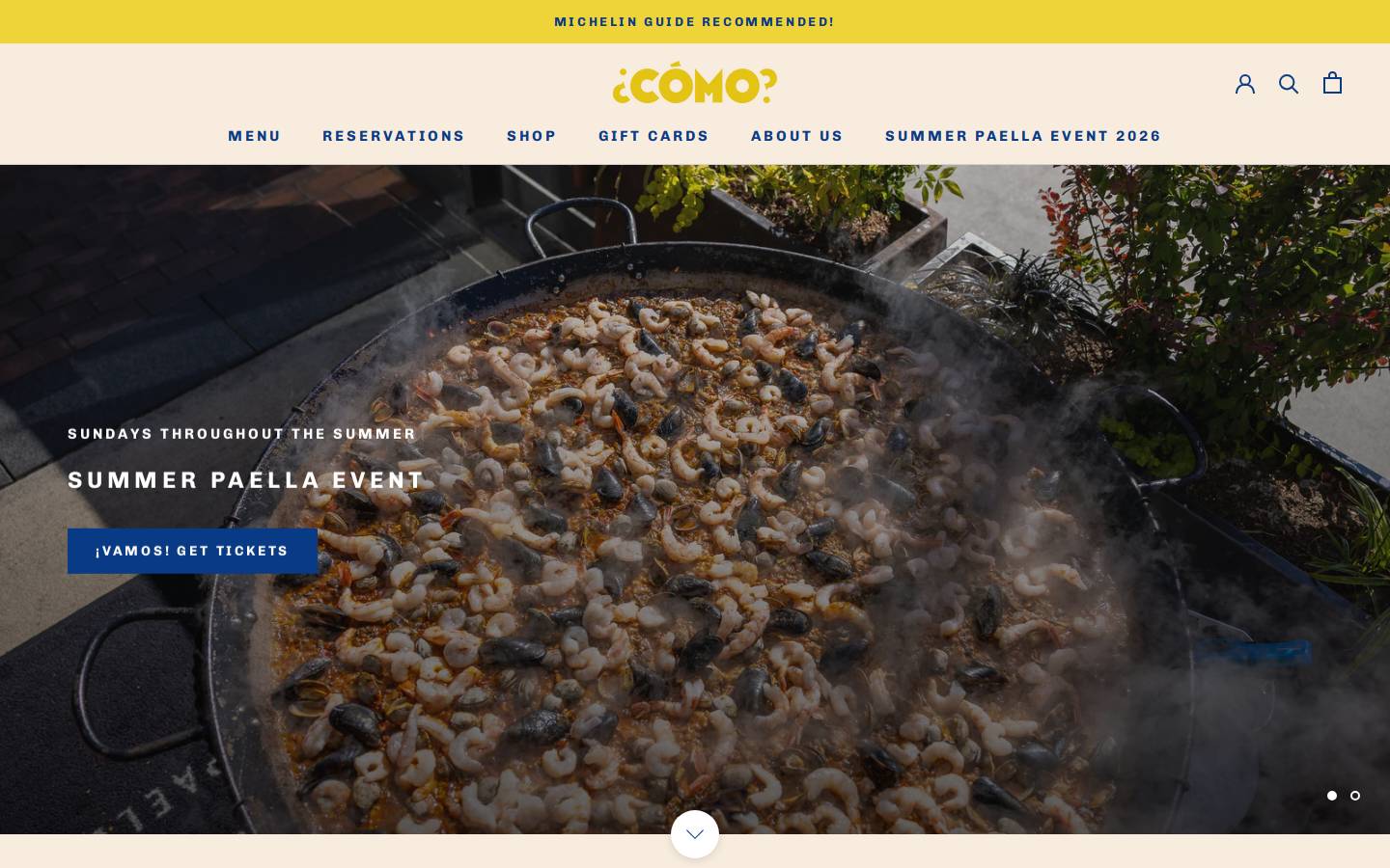 comotaperia.com homepage screenshot