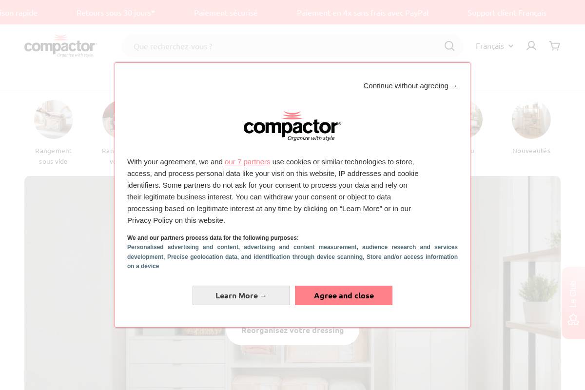 Compactor® homepage screenshot