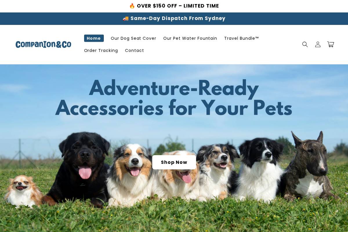 companionandco.shop homepage screenshot