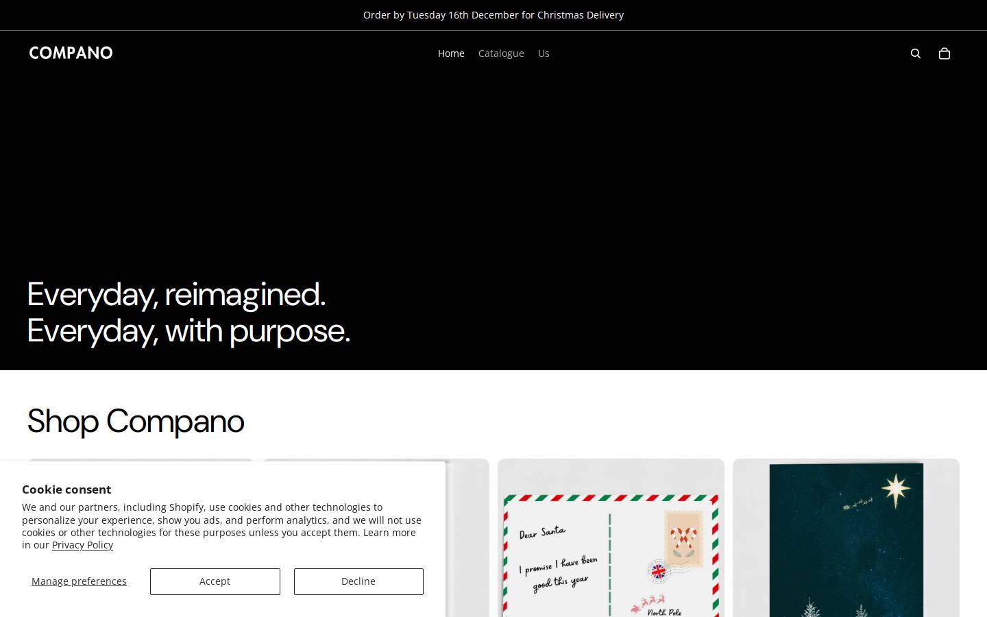 compano.co.uk homepage screenshot