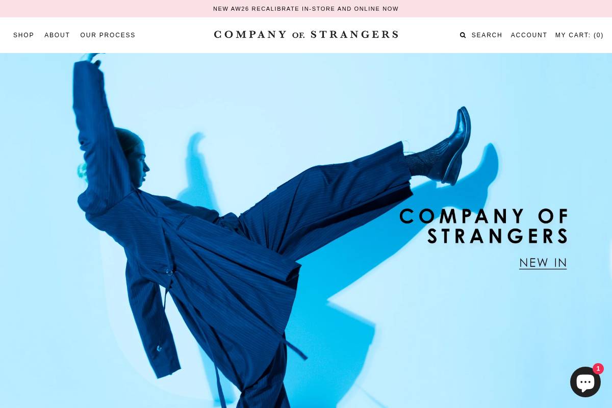 companyofstrangers.co.nz homepage screenshot