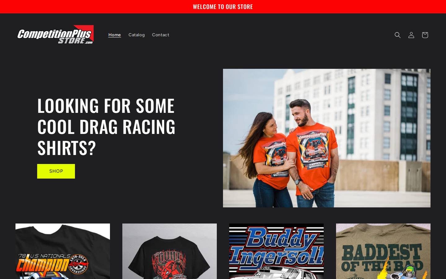 competitionplusstore.com homepage screenshot