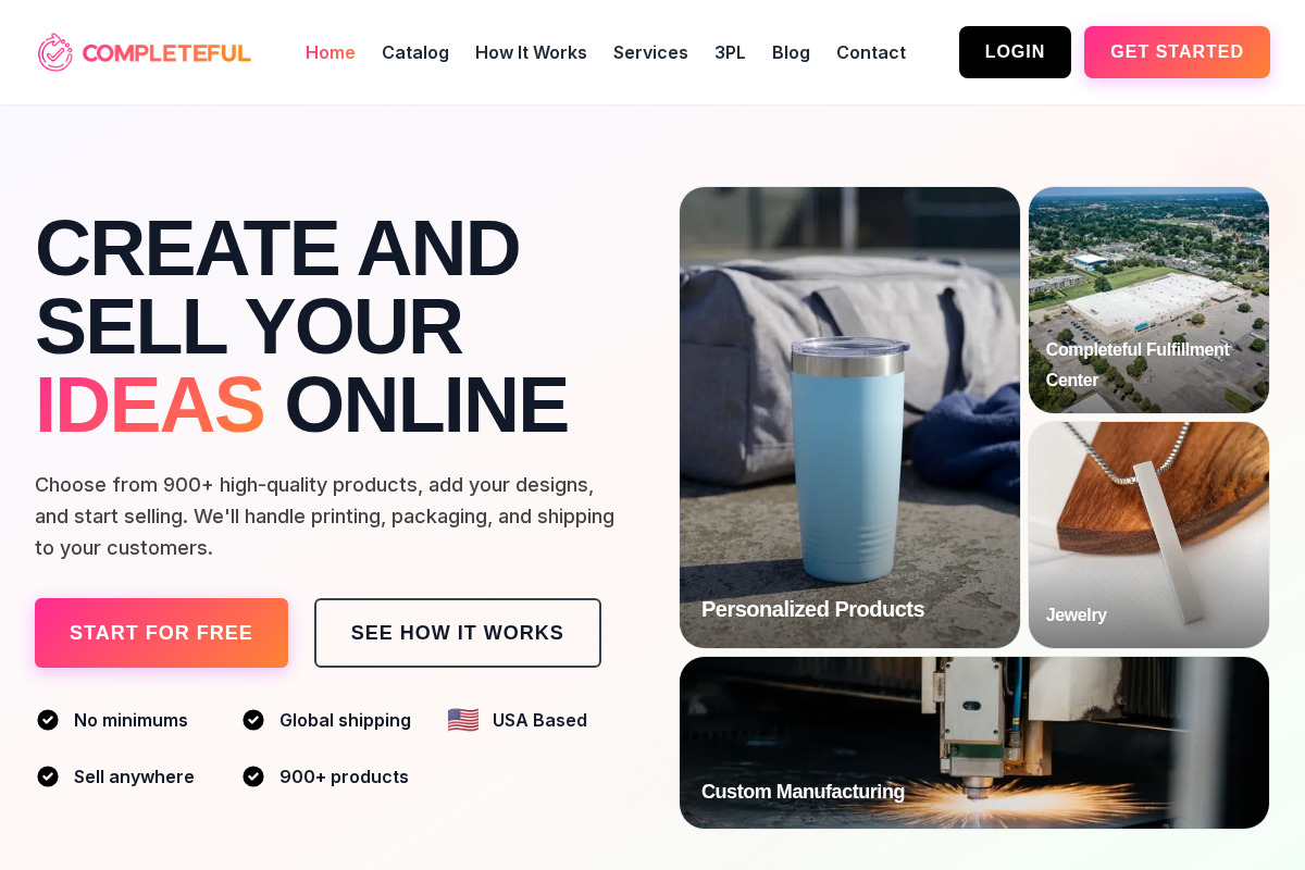 completeful.com homepage screenshot