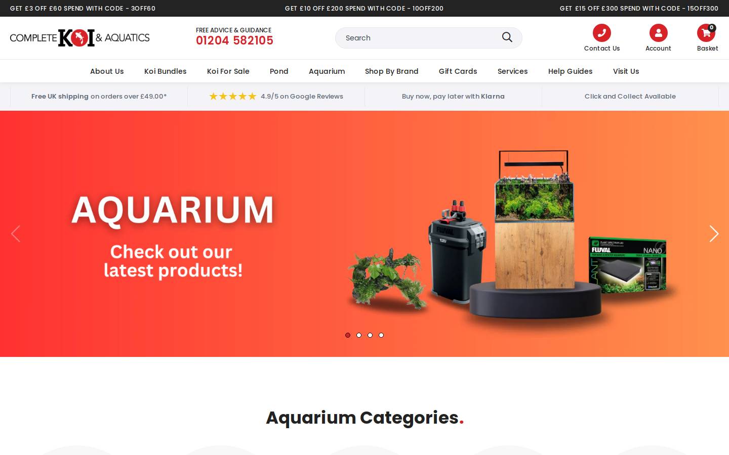 Completekoi homepage screenshot