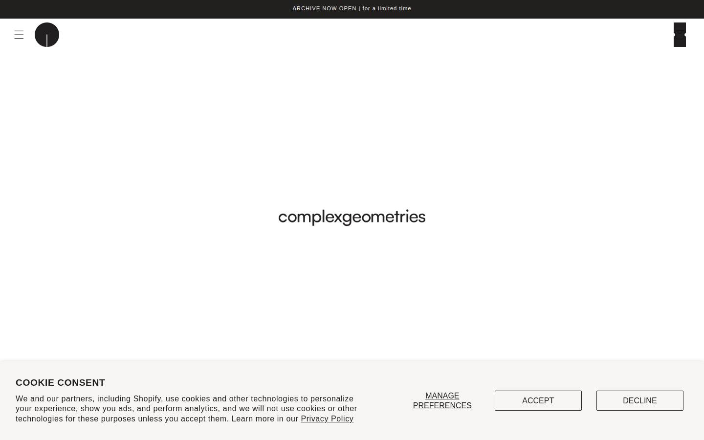 complexgeometries.com homepage screenshot