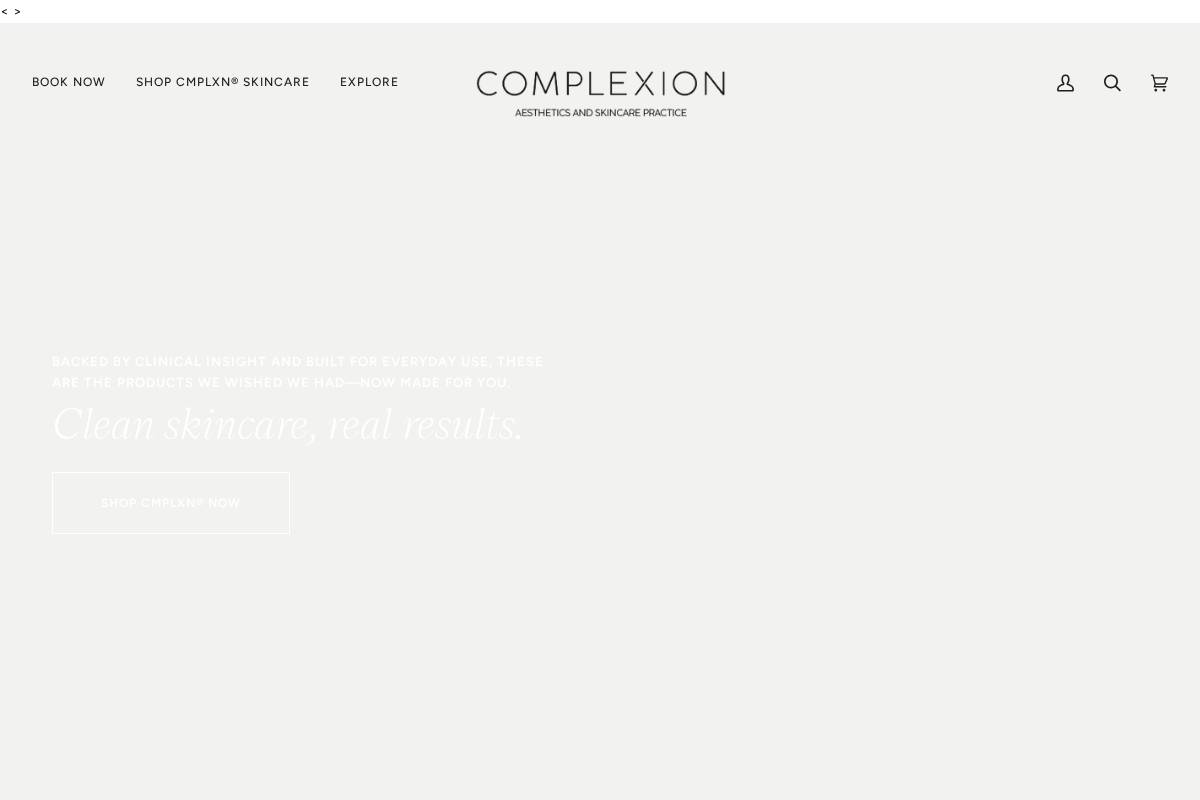 complexionnashville.com homepage screenshot