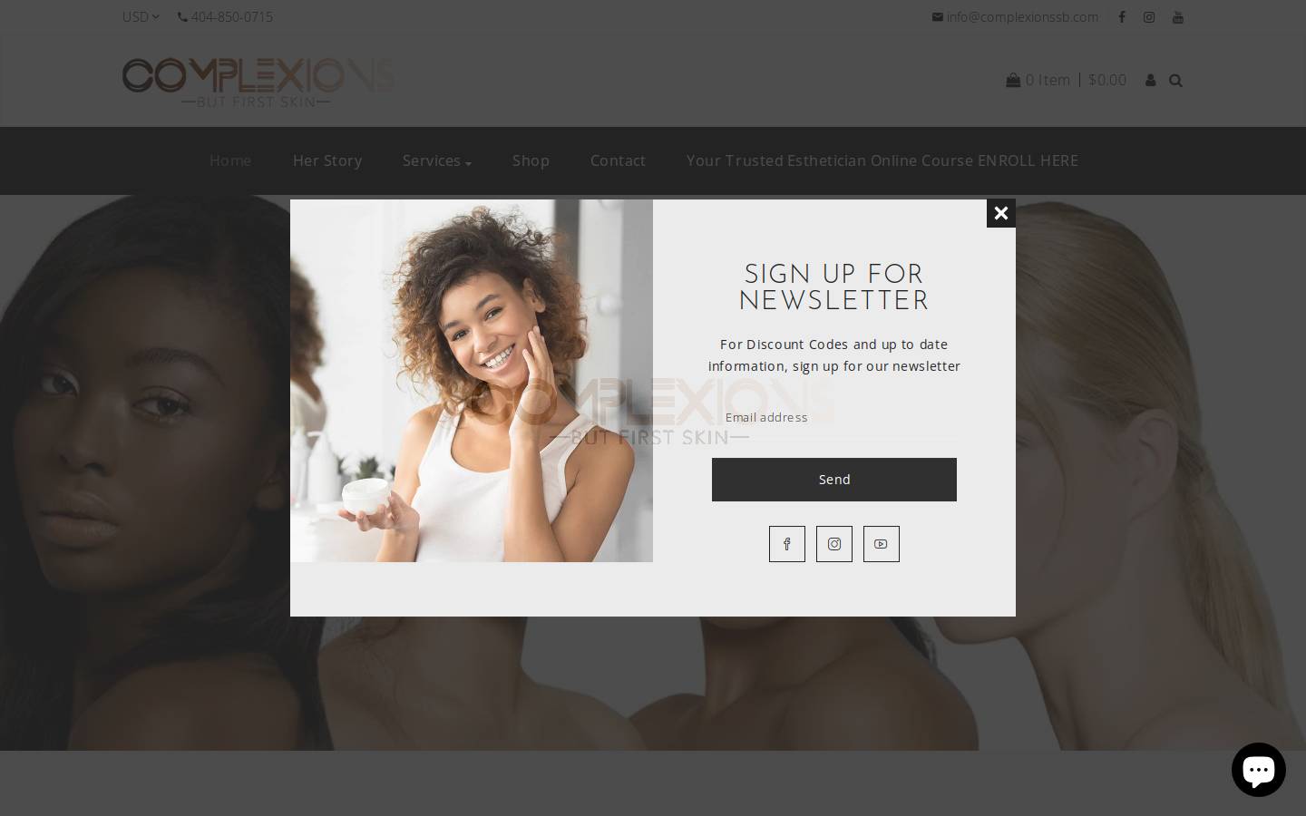 complexionssb.com homepage screenshot
