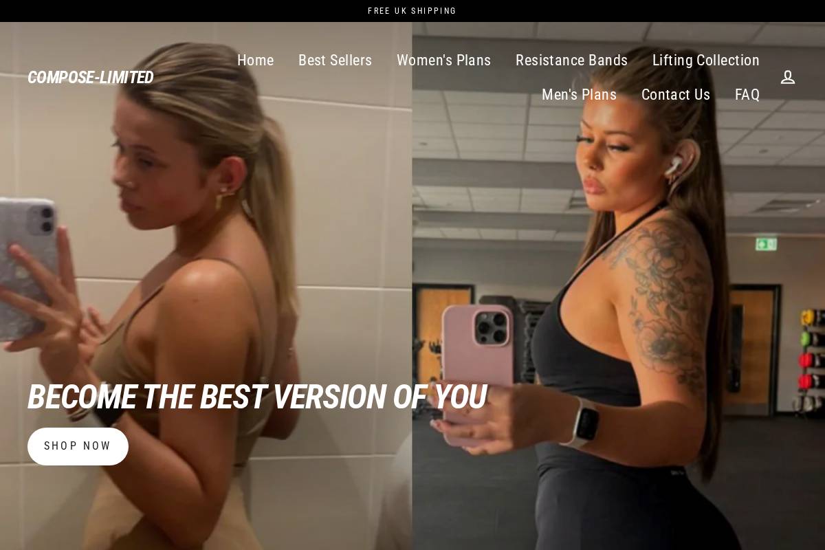Compose homepage screenshot