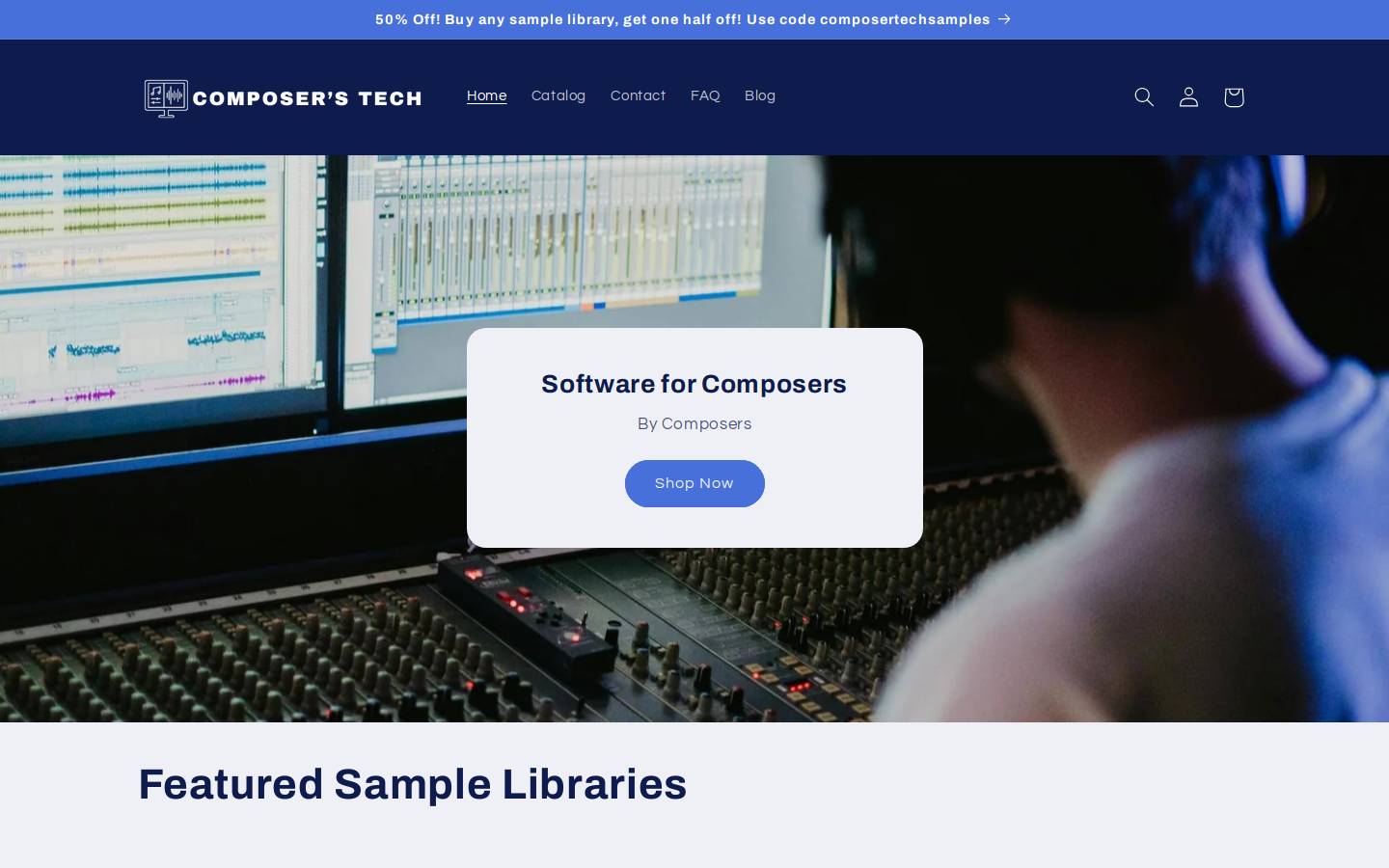 composerstech.com homepage screenshot